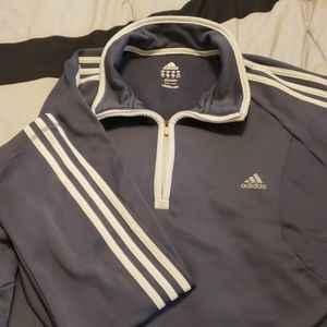 Adidas quarter zip sweatshirt Charcoal color
